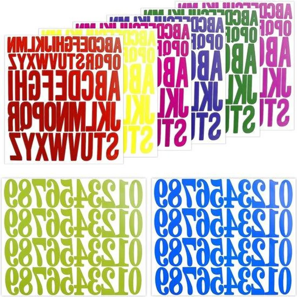 Lettres Autocollantes 25 cm Haute Visibilité pour Marquage Durable