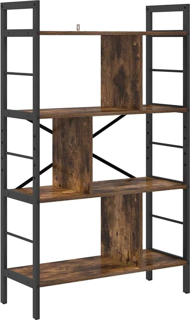 Bücherregal Geräucherte Eiche 75 x 30 x 123,5 cm Holzwerkstoff