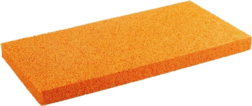 Schwammgummibelag 280 x 140 x 8 mm, grobporig, orange