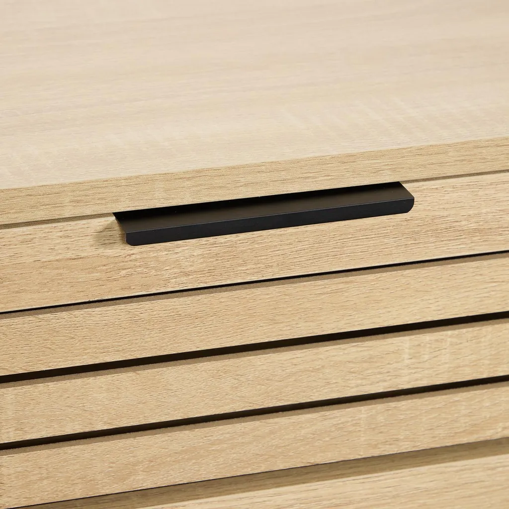 Table de chevet pour petite chambre avec tiroir et structure métal - 5