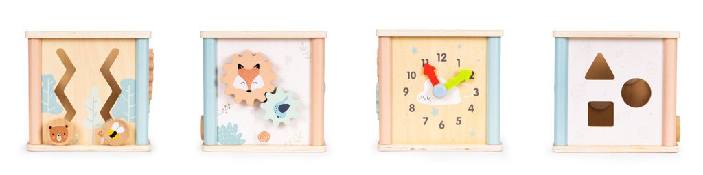 Dřevěné vzdělávací kostky Ecotoys Obrázek produktu 9