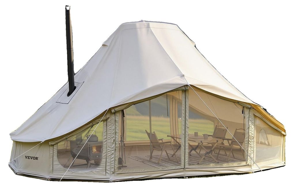 VEVOR, tenda Glockenzelt, 4 stagioni, 6x4x3,1 m, tenda Immagine del prodotto 