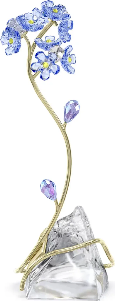 Swarovski Florere Forget-Me-Not 5666971 Bague en Cristaux Bleus Rhodiée