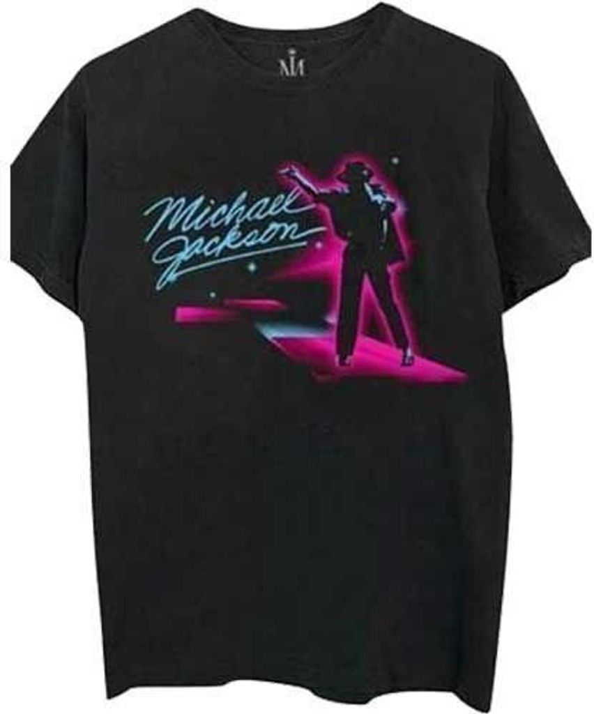 Michael Jackson Neon Black XL Tričko Obrázek produktu 