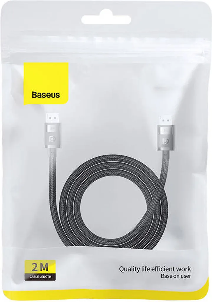 Cavo DisplayPort 8K Baseus 2m | Gaming 240Hz & HDR10 | DP 1.4 High Def - 8