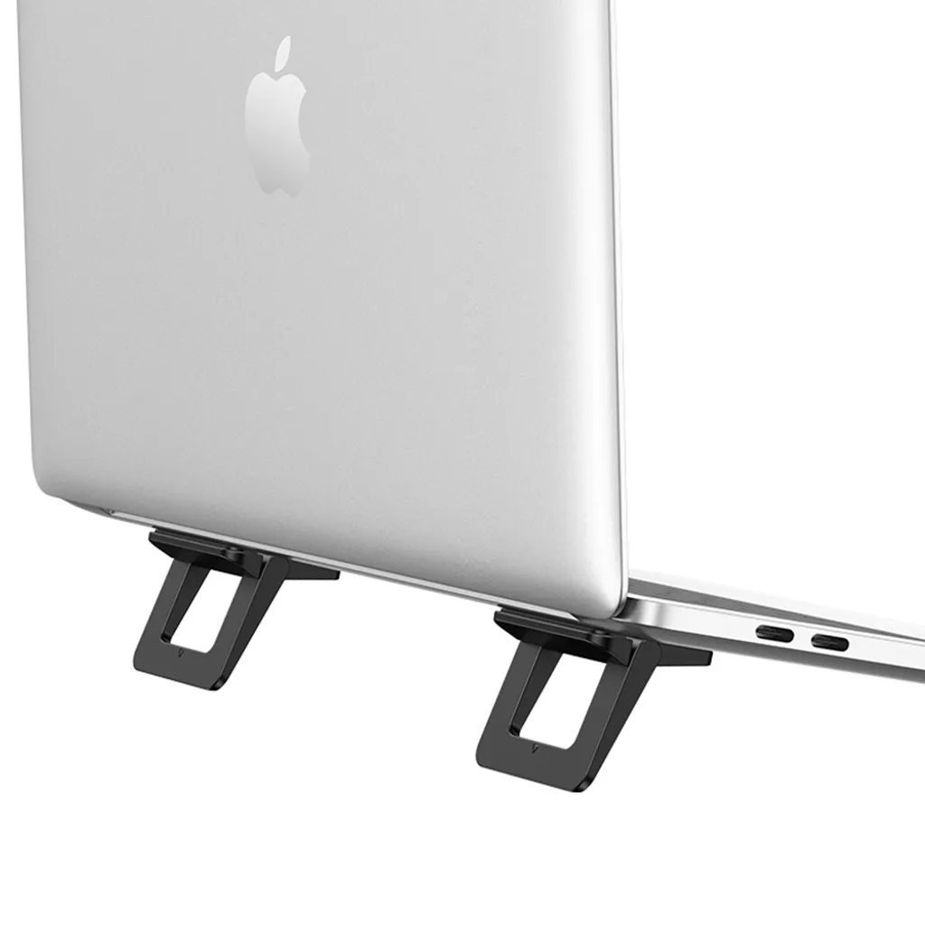 Mini Stand Laptop USAMS ZJ054 | Raffinatezza Nera per il tuo Desktop