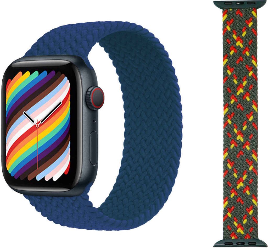 Für Apple Watch Series 10 46mm / 1 + 2 Ultra 49mm 9 / 8 / 7 45 / 6 SE 5 4 44 / 3 2 1 42mm Uhr Nylon Armband Ersatz