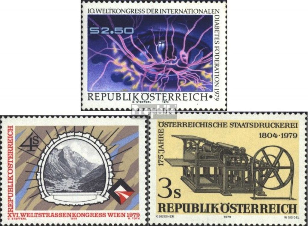 Briefmarken Österreich 1979 Mi 1618,1619,1620 (kompl.Ausg.) postfrisch Sondermarken