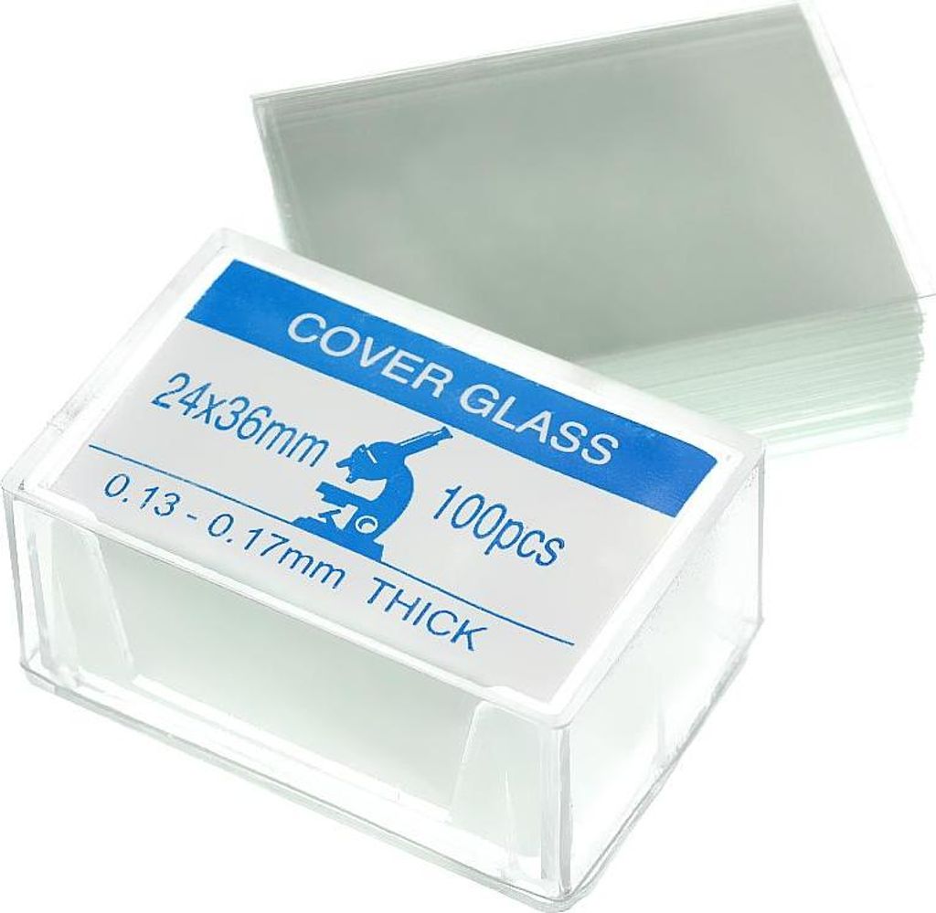 Lamelles couvre-objets rectangulaires pour microscope Image du produit 