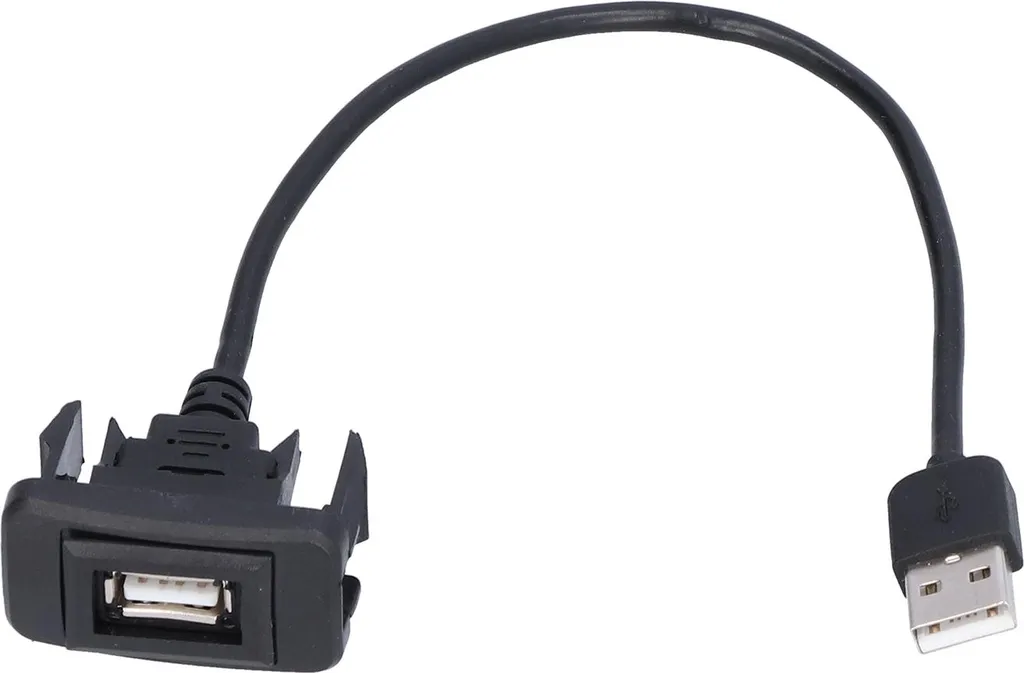 Adattatore USB Cruscotto | Montaggio a Incasso | Cavo Prolunga Auto