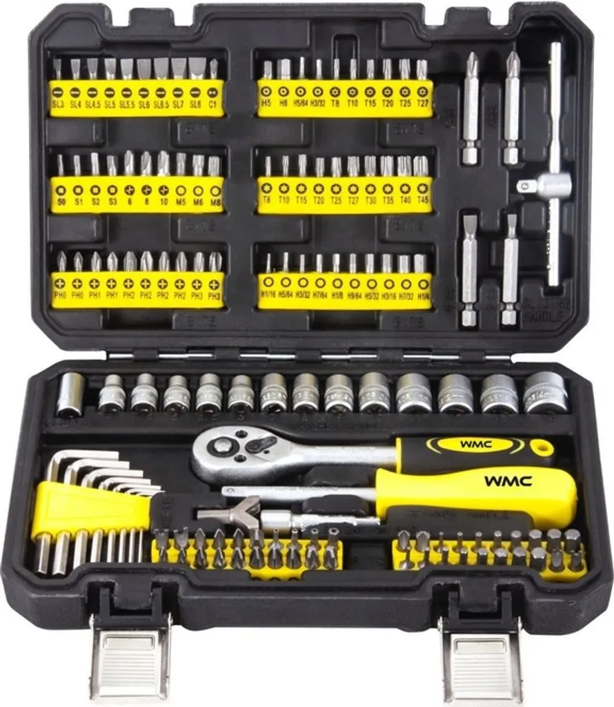 Wmc_Tools 20130 Coffret de Douilles et Embouts de Vissage 130 Pièces