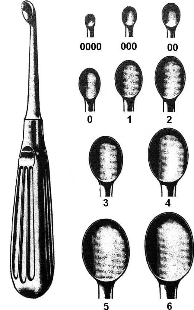Łyżka kostna typ Volkmann - . 4 - 10 mm Produktbild 