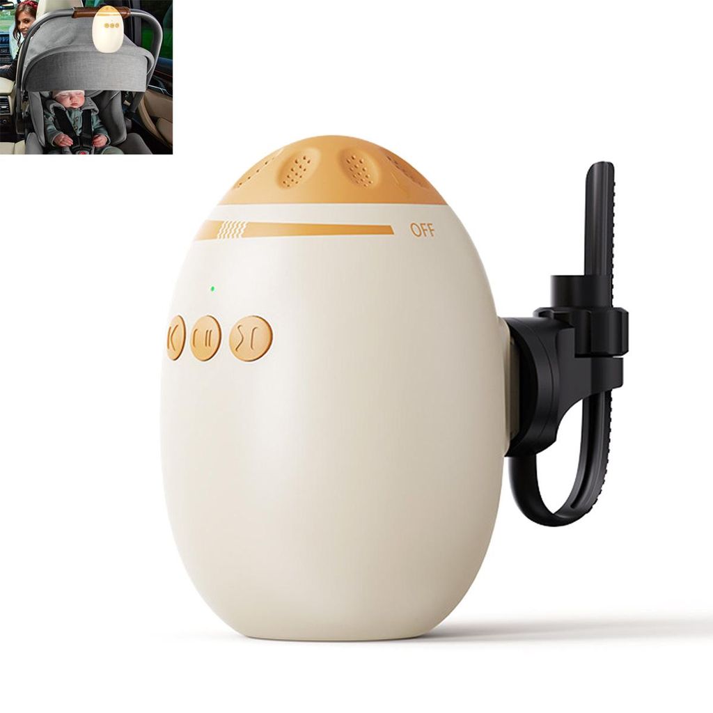 Baby Kinderwagen Schaukler, mit Weißem Rauschen & Bluetooth – Einschlafhilfe Beruhigungsgerät mit Musik, Baby Schlafhilfe