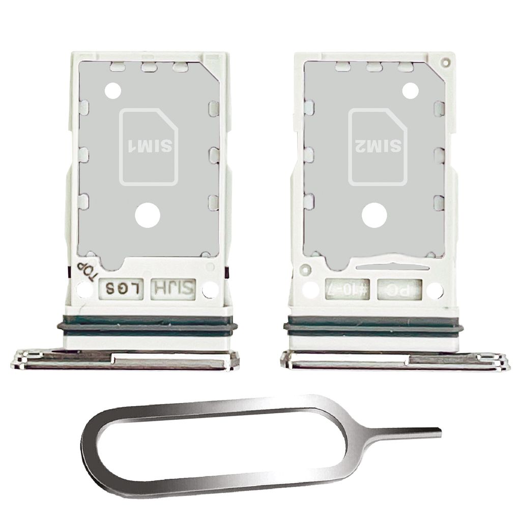 samsung galaxy s22 ultra 5g sim karten halter tray adapter fach stecker slot nadel dual phantom white weiß