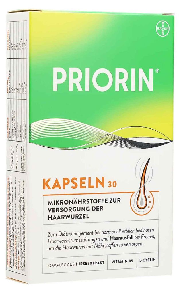 PRIORIN Kapseln 30 St 30St PZN 04002059 Produktbild 