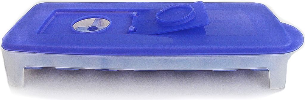 TUPPERWARE Gefrier-Behälter Eiswürfler weiß lila G29 Produktbild 