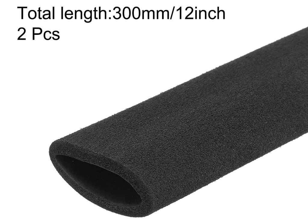 Rohrisolierschlauch Schaumstoffrohr fš¹r Griffunterstš¹tzung 32mm ID 44mm OD 300mm L?nge W?rmeschutz Schwarz 2 Stš¹ck