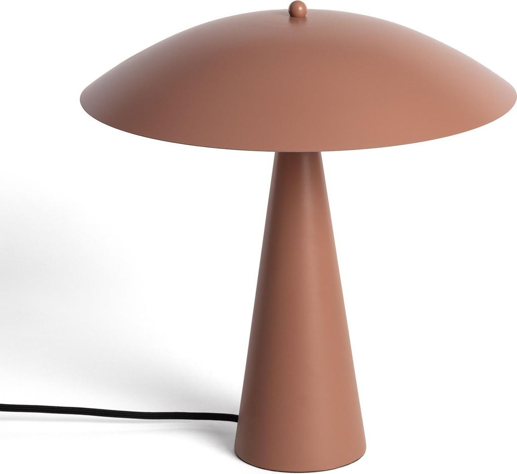 Tischlampe Irmah aus Metall, Braun, 38 cm hoch, 35 cm Produktbild 