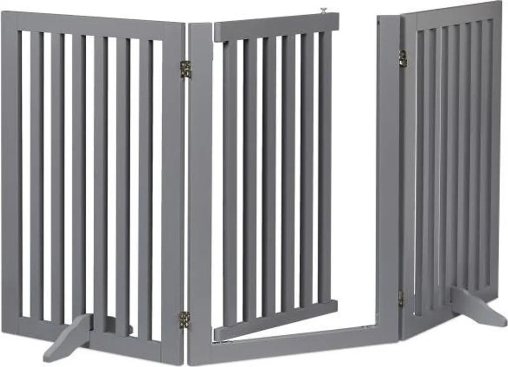 Barrière de sécurité enfant grise 70 cm - Portail métal de protection