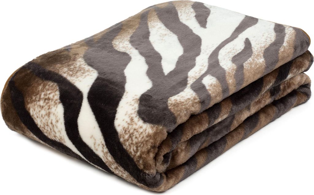 Decke Cashmere-Feeling Königstiger braun Produktbild 