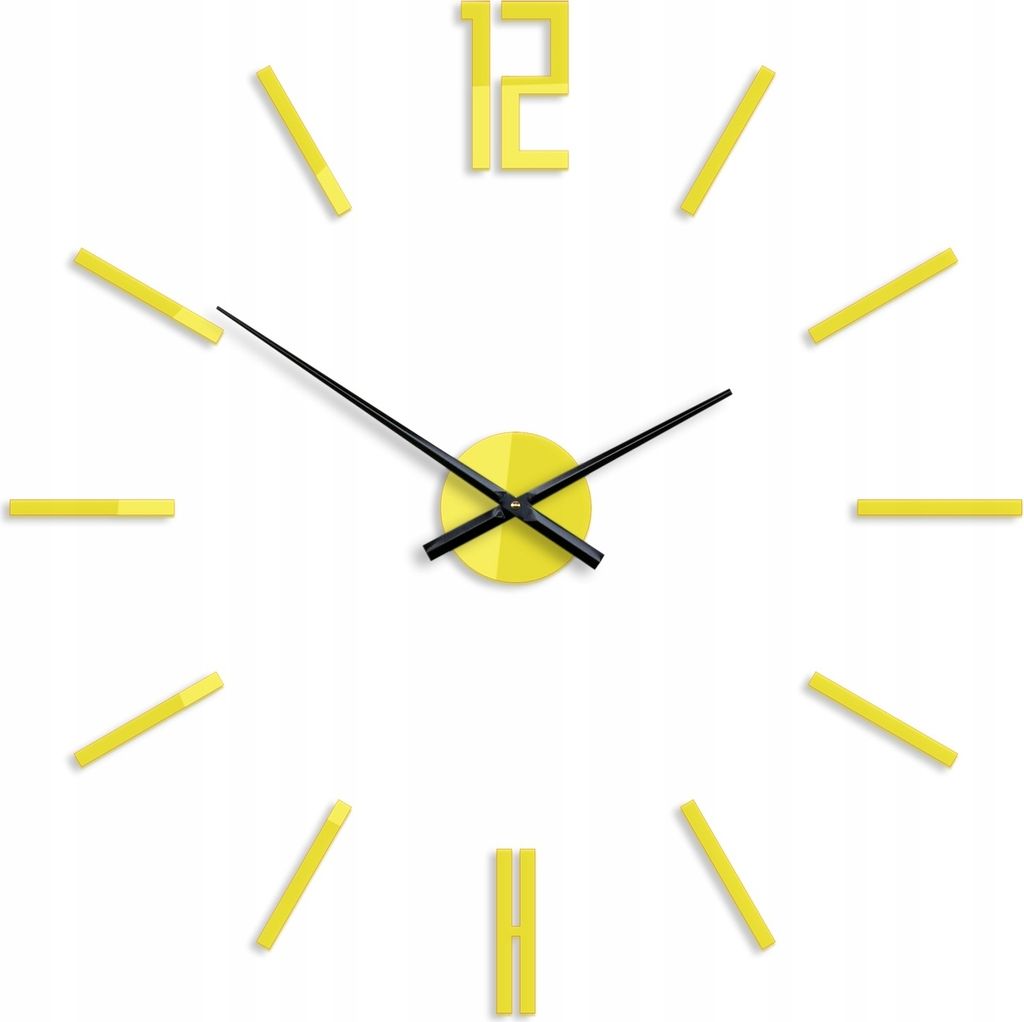 ModernClock, wanduhr lemon, Wanduhr, Carlo 75cm, Acrylglas, Wanduhr DIY