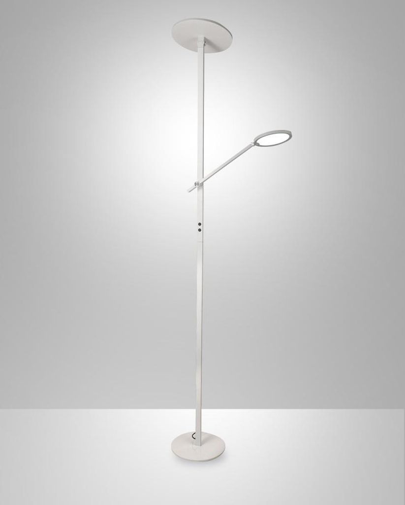 Regina - kovová stojací lampa bílá H.180 cm Fabas Luce - 2 Obrázek produktu 