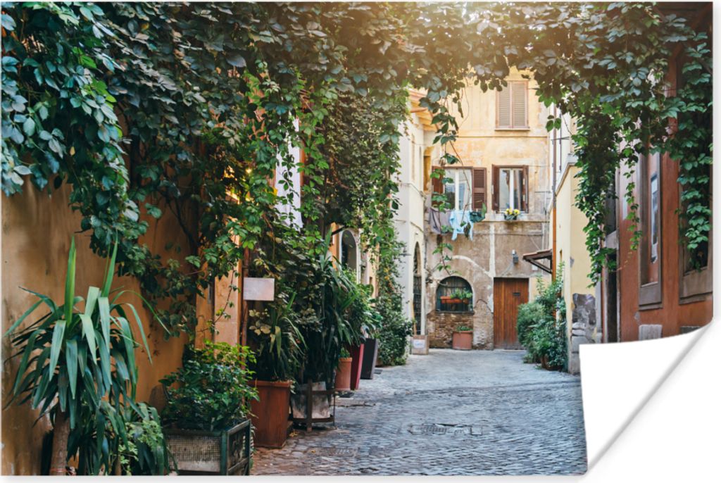 MuchoWow Poster Italien - Straße - Schleicher 90x60 cm - Schlafzimmer