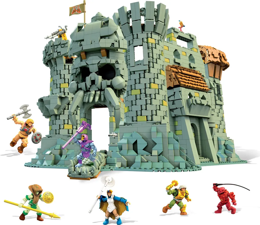 Château Grayskull de Mega Construx réplique fidèle anti-poussière boîte
