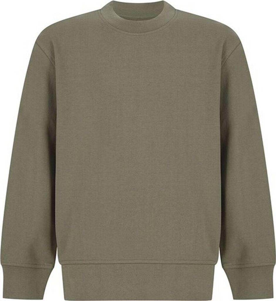 SF Minni - Sweatshirt Abgerundeter Saum für Kinder RW8729 (128) (Khaki)