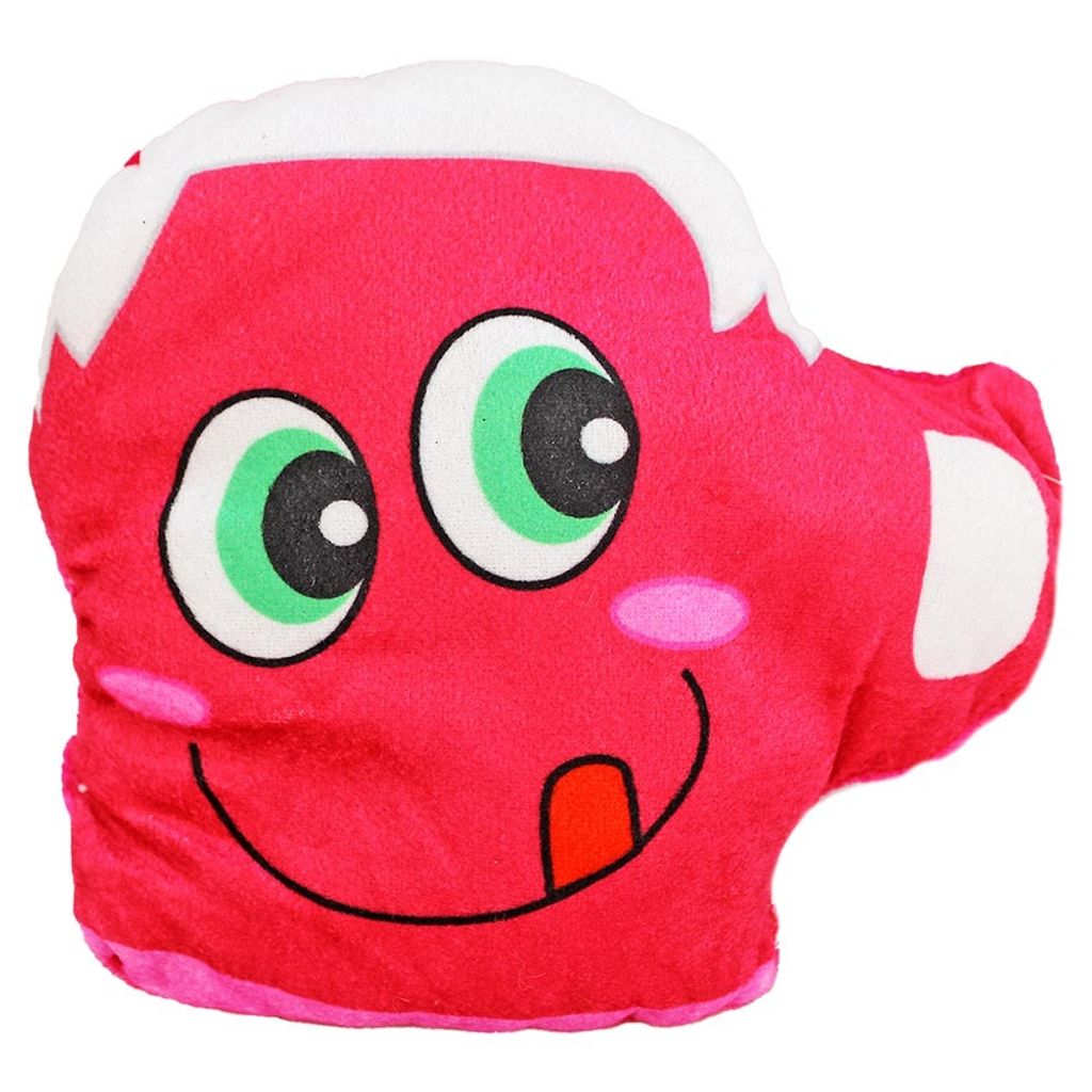 Bierglas aus Plüsch mit witzigem Gesicht - ca. 14 x 18 cm