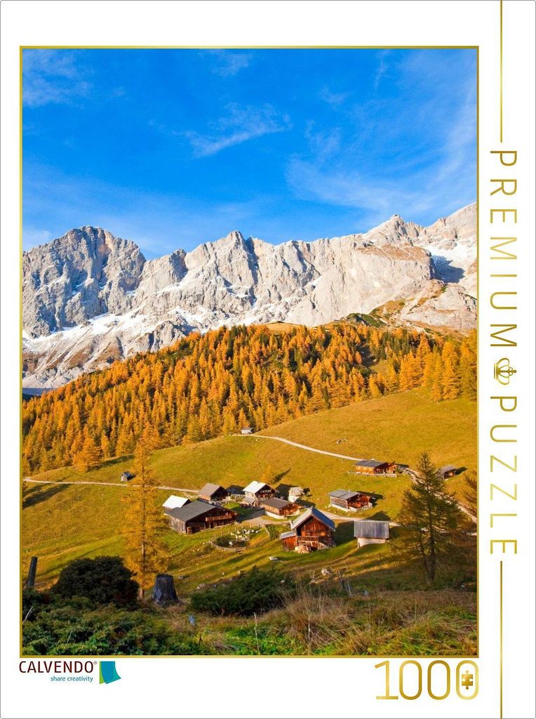 CALVENDO Puzzle Der Hohe Dachstein | 1000 Teile Lege-Größe 64x48cm Foto-Puzzle für glückliche Stunden