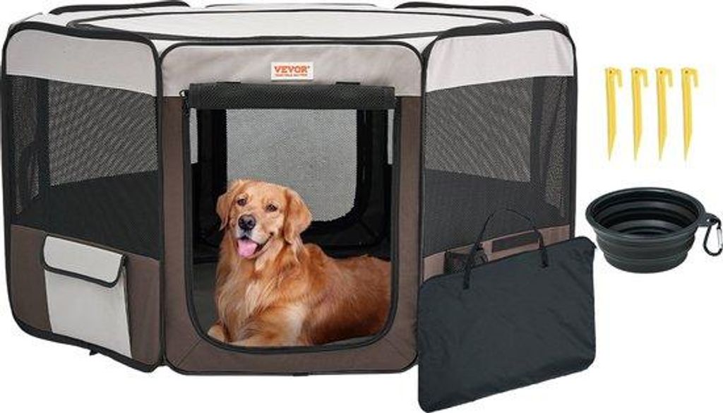 Hundebett ausklappbar 117x117x58 cm