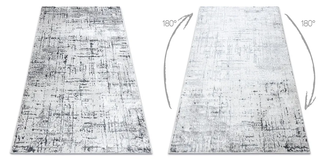 Tapis de Salon Structural à Deux Niveaux de Molleton 80x150 cm - 2