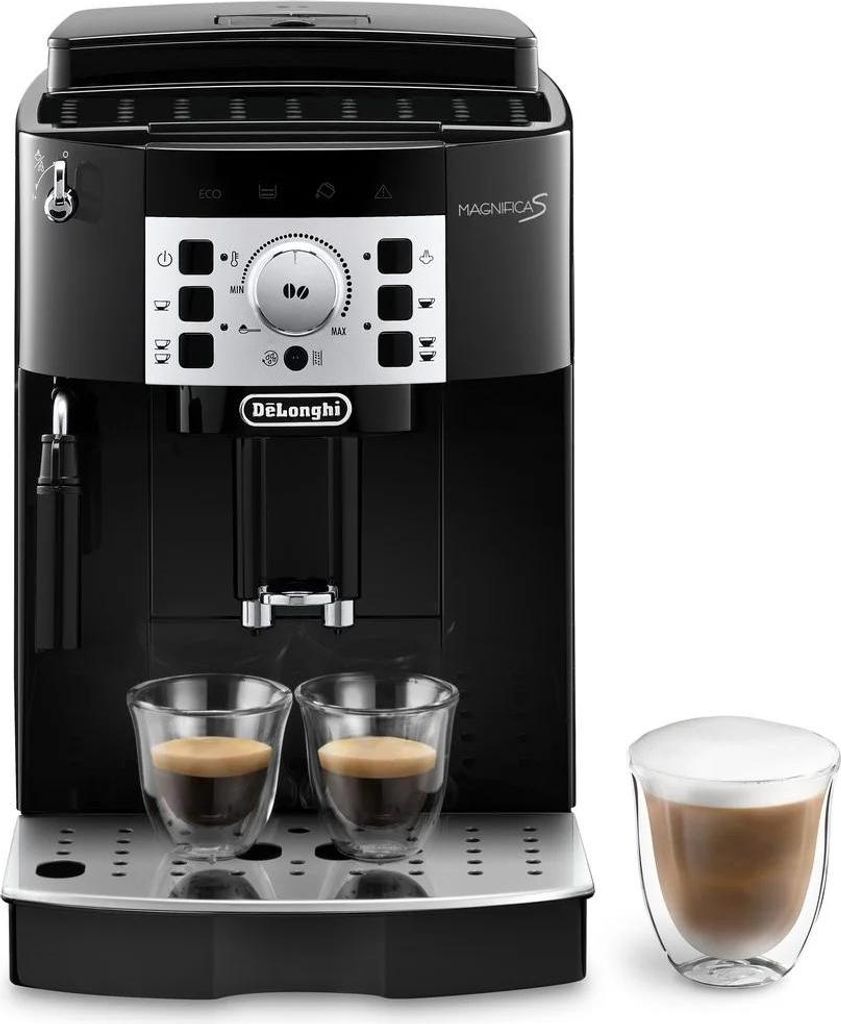 De Longhi Magnifica S ECAM22.112.B - Espressomaschine - 1,8 l - Kaffeebohnen - Gemahlener Kaffee - Eingebautes Mahlwerk - 1450 W - Schwarz