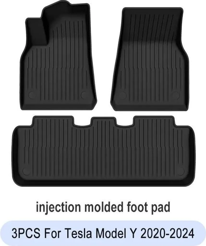 Tapis de sol voiture étanche et antidérapant 3 pièces 2020-2024