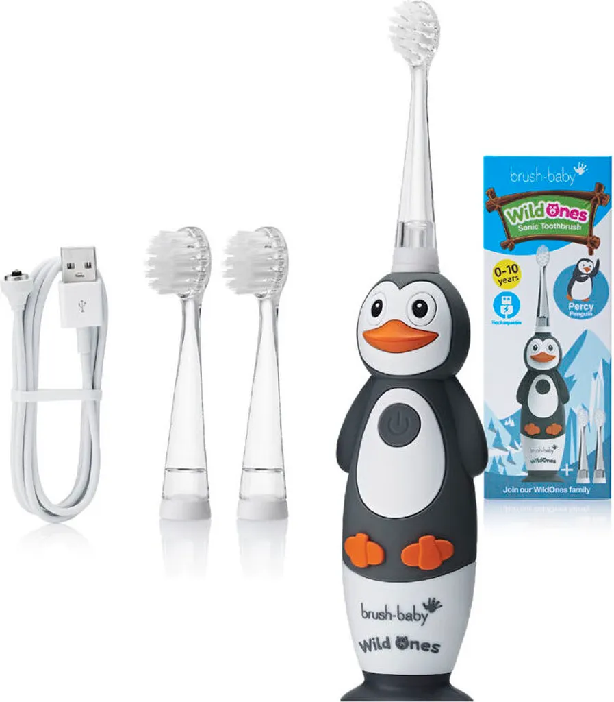Regalo Ideale: Spazzolino Pinguino Brush-Baby WildOnes 0-10 Anni