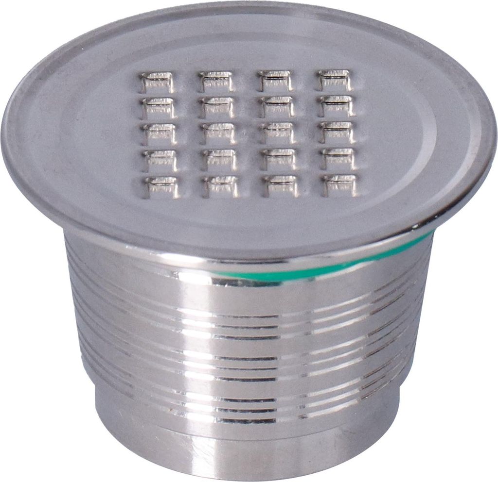 50mL Kaffeekapsel Filter Edelstahl wiederverwendbare Kaffeekapsel Tasse Kaffeemaschine Zubehör für NespressoSquare Hole