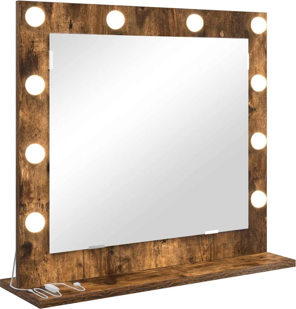 Specchio da Vanità vidaXL Rovere Fumé 60 cm | Eleganza per il Bagno