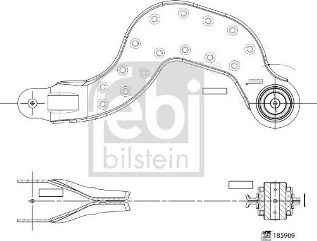 Bras de suspension FEBI 185909 : stop aux vibrations et bruits de train