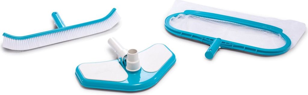 Kit Pulizia Piscina INTEX Deluxe: Rete, Aspiratore, Immagine del prodotto 