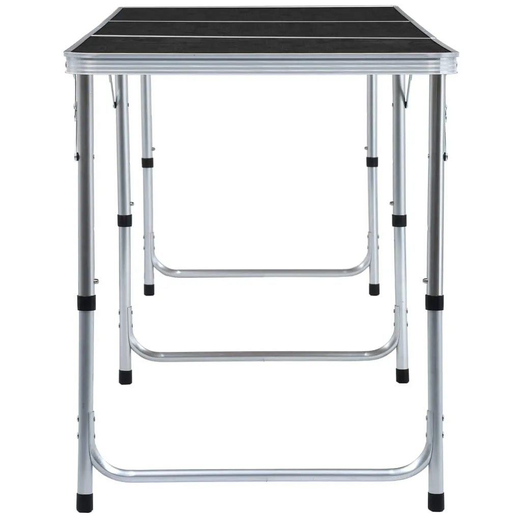 Grande Table de Camping 180x60 cm Aluminium Léger et Pliable en Valise
