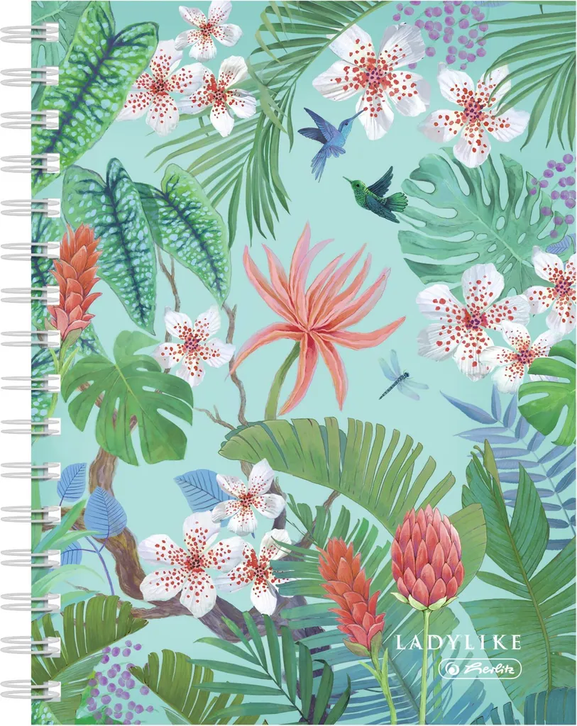Notebook Artigianale Herlitz A5 Jungle - Quaderno Spirale 100 Fogli