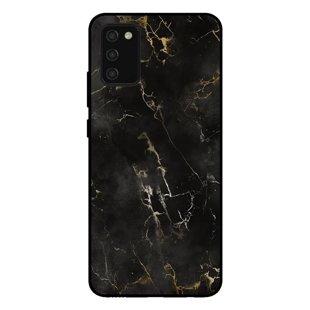 Custodia Antiurto Samsung Galaxy A02s - Marmo Nero TPU Smartphonica