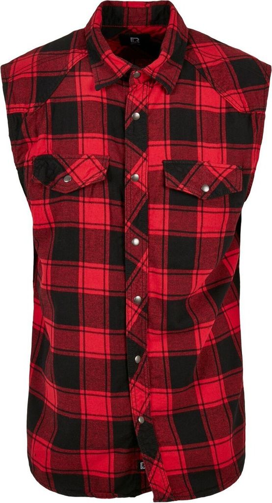Brandit Karo Shirt Top Größe 5XL Farbe Rot/Schwarz Produktbild 