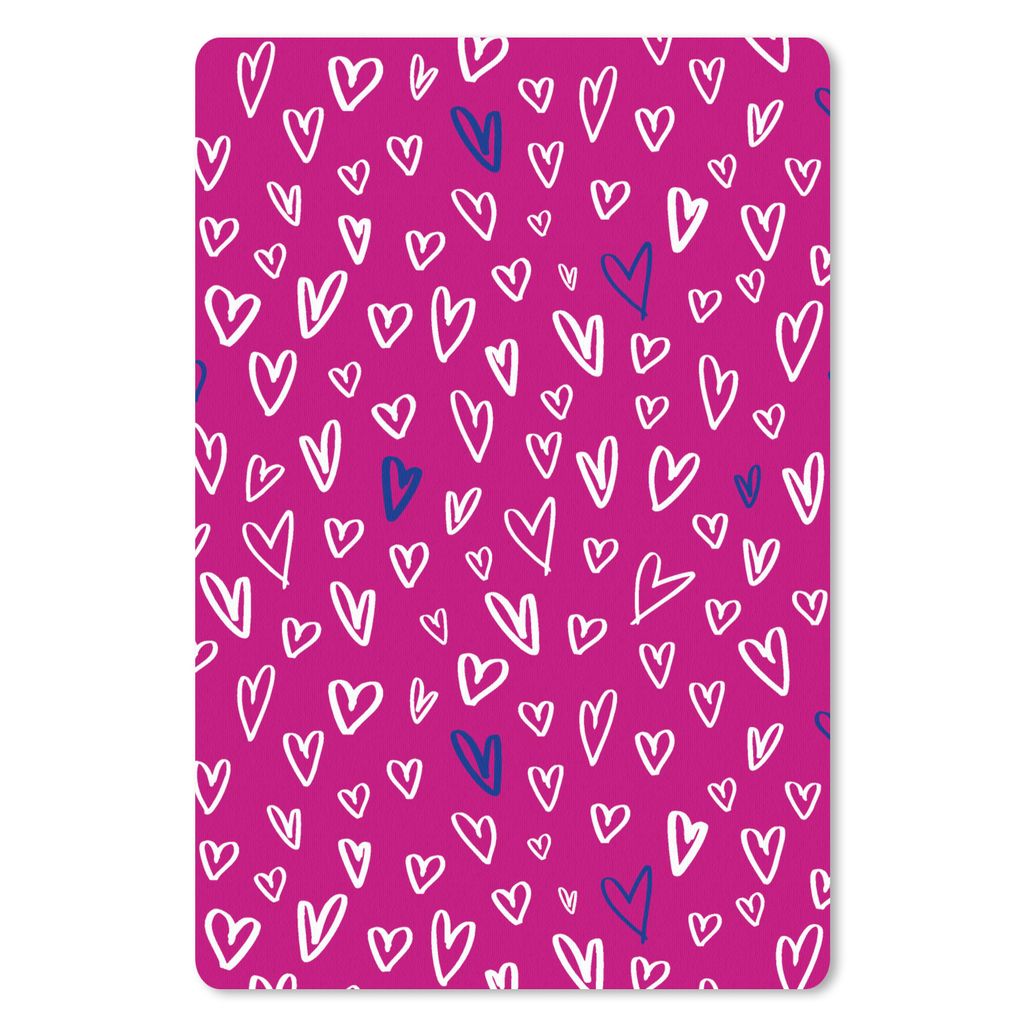 MuchoWow Mauspad Mousepad Herzen - Design - Romantisch 40x60 cm - Mousepads - Maus Mat - Pad - Mausunterlage - Schreibtisch Accesoire