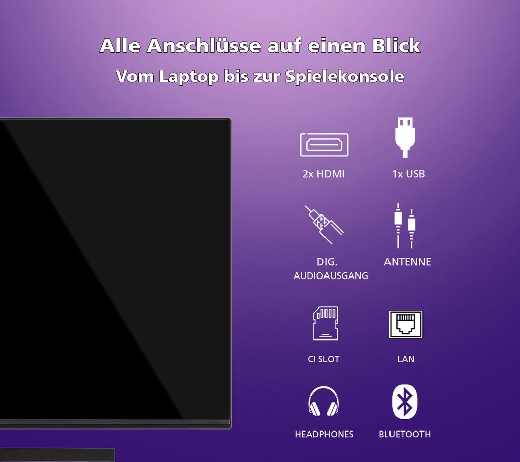 JVC QLED TV 40 Zoll Fernseher Full HD Android TV (HDR Smart Produktbild 4