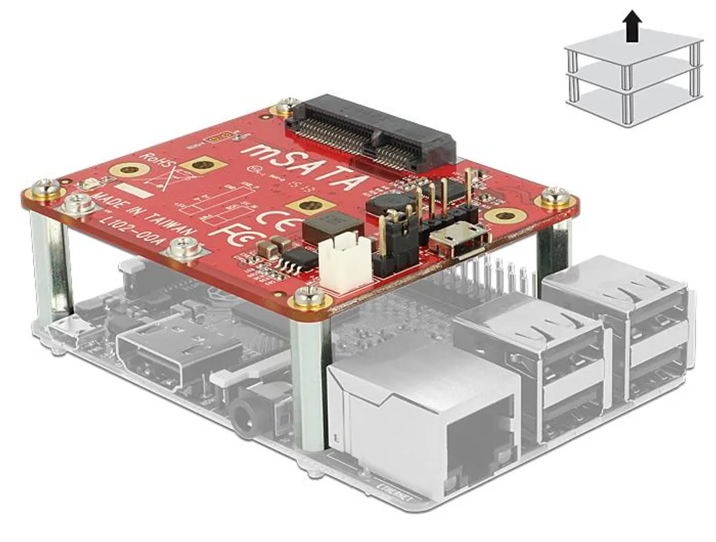 Solution pour Lire Disque mSATA sur USB Adaptateur DeLOCK 62648 Pratique - 2