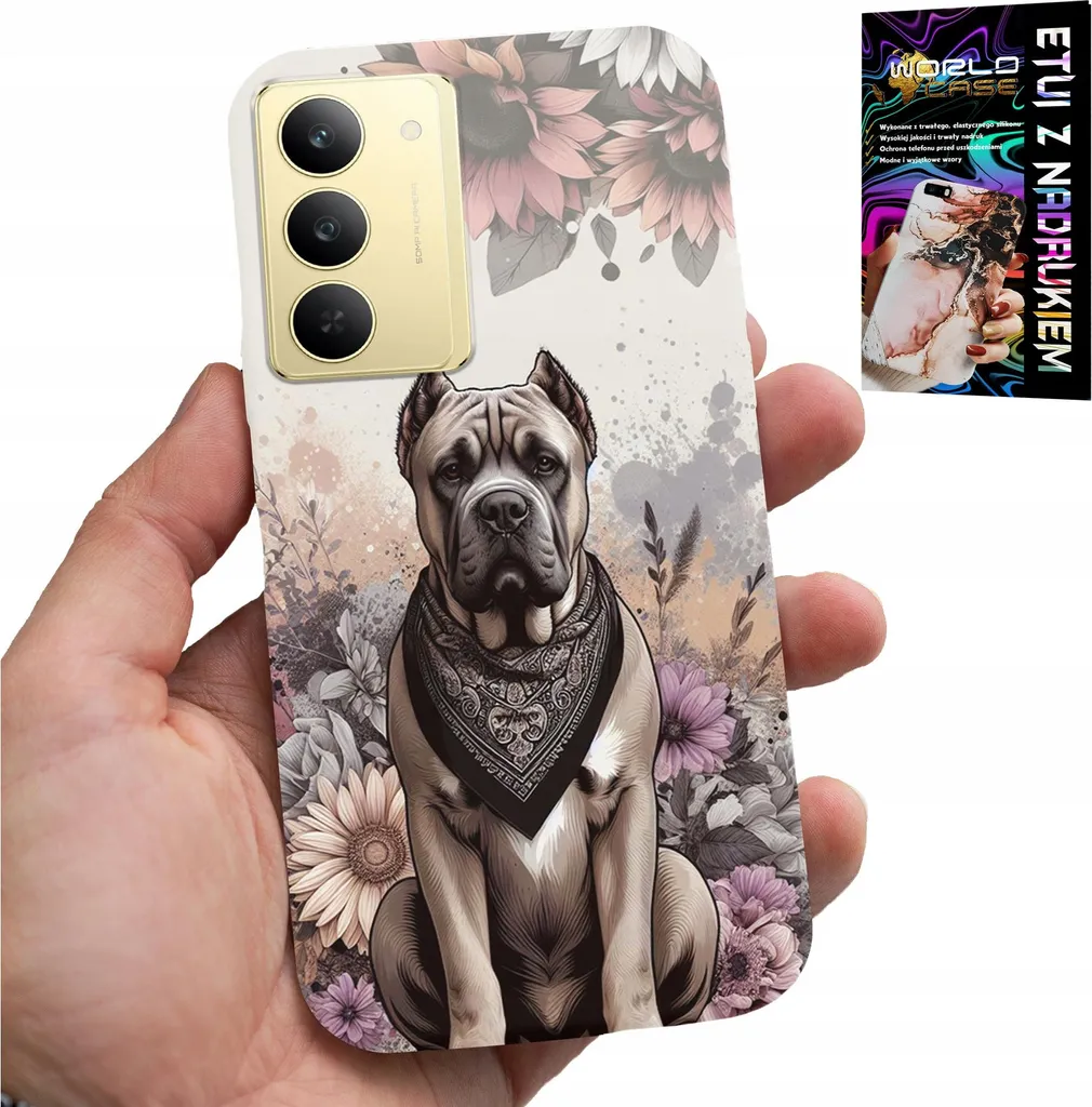 Custodia Professionale Realme 14X + Pellicola | Design Canino Shockproof