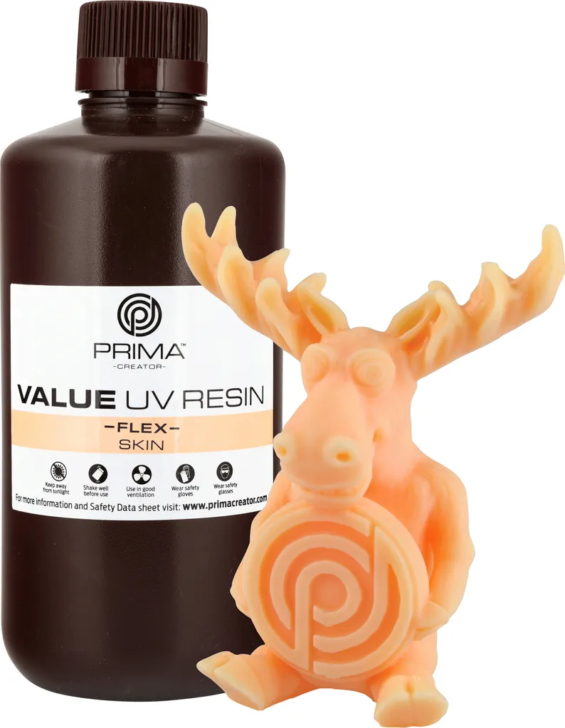 PrimaCreator Value Flex Skin 1kg Résine UV Souple et Haute Résistance
