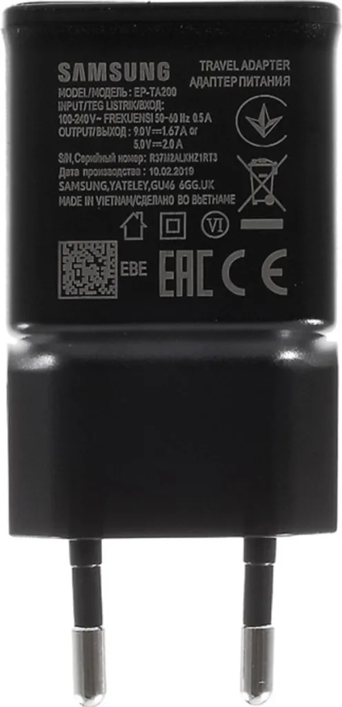 Adattatore di rete originale Samsung caricatore veloce + cavo di ricarica USB C EP-TA200 Fast Charger cavo dati caricatore di rete adattatore di ricarica Galaxy S9 S10 S20 / S20 Plus / S20 Ultra / Note 10 Plus / Note 20 Ultra / A40 A50 A70 A71 A51 A41 A42 A21s A30s S8 Plus Nero - 5